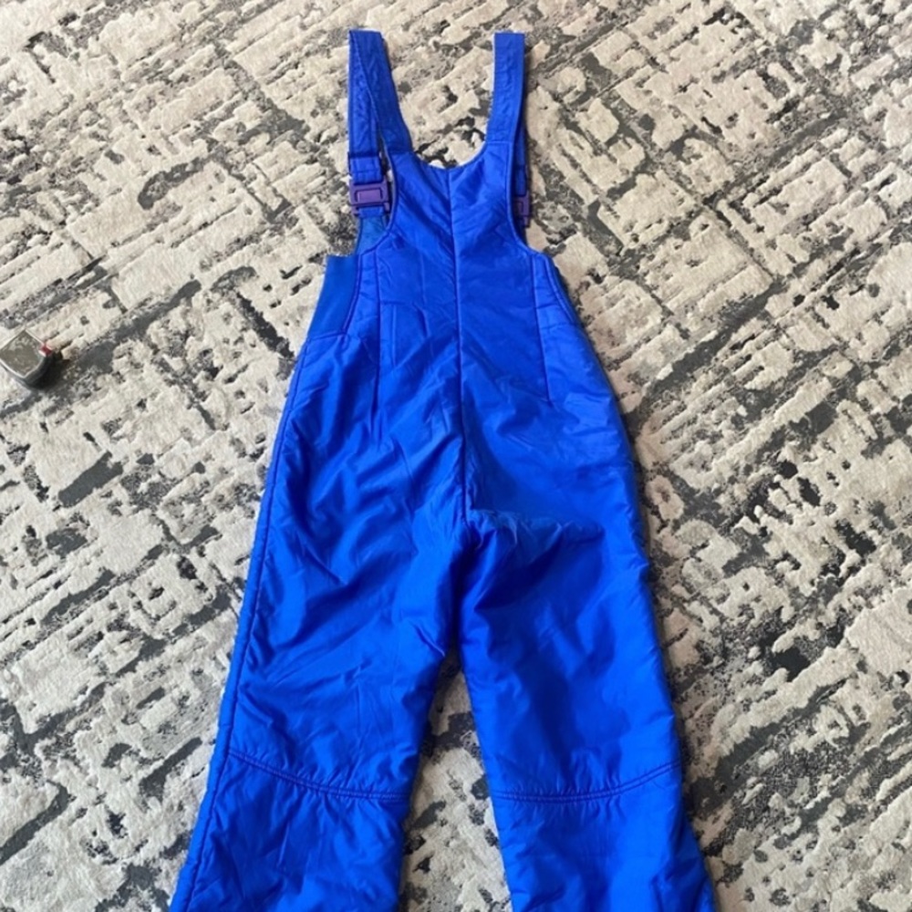 Vtg Ossi Skiwear Ski Bib Womens Small Blue